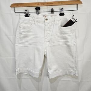 7 For All Mankind [Read] Jen 7 Bermuda Shorts White Size 8